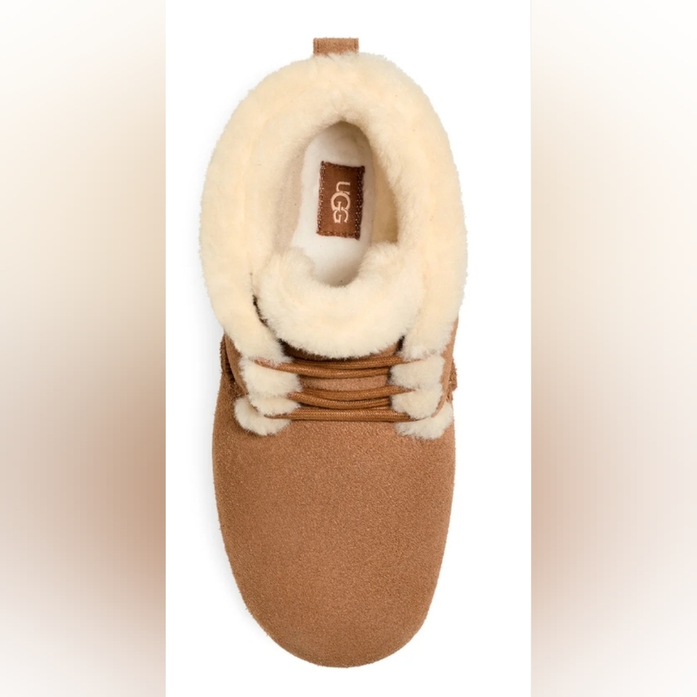 UGG Wmn's Pumped Lace Up 'Chestnut' Ankle Boots Size 8 NWT MSRP $175 - Picture 3 of 10